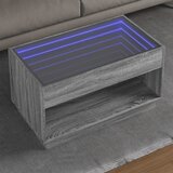 vidaXL Stolić s beskonačnim LED svjetlima boja hrasta 90x50x50 cm Cijene