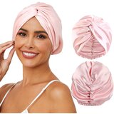 INF 2-pak satenaste kapice za skodrane lase, dvojna plast, kapa za spanje za ženske Pink, (21839534) | Shoptok.si