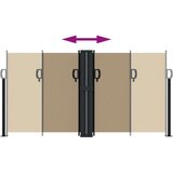  Bočna tenda na uvlačenje smeđesiva 120x1200 cm | shoptok.hr