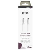 SINOX antenski kabel SOV09002 1,5 m 70 db | Shoptok.si