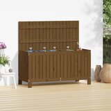 vidaXL vrtna škatla medeno rjava 115x49x60 cm borovina | Shoptok.si