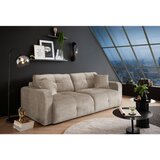 MID.YOU ZOFA S POSTELJNO FUNKCIJO, rjavosiva tekstil | Shoptok.si