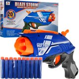Mini pištolj za igru Blaze Storm sa 20 pjenastih metaka - plavi | Shoptok.si