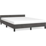  Okvir za krevet bez madraca tamnosivi 140 x 190 cm baršunasti | shoptok.hr