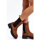 EVENTO Women's Zip-up Ankle Boots Camel Samil | shoptok.hr