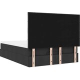 vidaXL Otomanski posteljni okvir z vzmetnico črn 140x190 cm blago | Shoptok.si