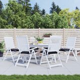  Jastuci za stolice 6 kom crni karirani 50x50x7 cm od tkanine | shoptok.hr