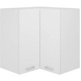 vidaXL Viseča kotna omarica bela 57x57x60 cm iverna plošča, (20621006) Cene