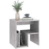  Noćni ormarići 2 kom siva boja betona 40x30x40 cm od iverice | shoptok.hr