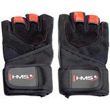  Rst01 veličina m muške fitness rukavice hms (crno-crvene) | shoptok.hr