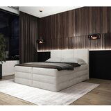 MID.YOU POSTELJA BOXSPRING 180 cm x 200 cm , les, tekstil, leseni material bela | Shoptok.si