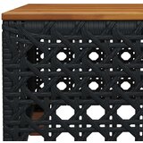  7-dijelni set vrtnih sofa od poliratana s jastucima crni | shoptok.hr