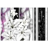  Tapeta - Crying lilies on purple marble 200x140 | shoptok.hr