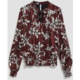 Marisse Chestnut Floral Pattern Shirt | shoptok.hr