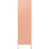 vidaXL Garderobna omara roza 90x50x180 cm jeklo | Shoptok.si