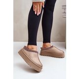 Boto PS1 Low Women's Snow Boots With Embroidery On Platform Dark Beige Narirya Cijene