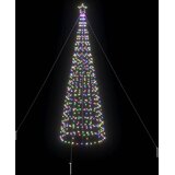 LED Božićno drvce s zemljanim klinovima Šareni 400 cm Željezo | shoptok.hr