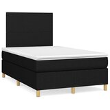  box spring s madracem LED crni 120 x 190 cm od tkanine | shoptok.hr