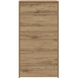  Komoda sa 6 ladica Artisan hrast 50x34x96 cm izrađeno drvo | Eponuda.com