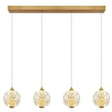 Globo Virina Viseća LED svjetiljka (32 W, D x Š x V: 93 x 15 x 150 cm, Zlatna) | shoptok.hr