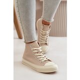 Big Star Women's Insulated Sneakers Made Of Eco Leather Beige | Shoptok.si