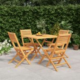  5-dijelni vrtni blagovaonski set od masivne tikovine | shoptok.hr