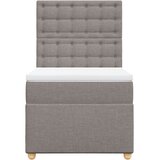  Krevet s oprugama i madracem smeđesivi 90x190 cm od tkanine | shoptok.hr