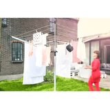 Brabantia Vrtno stojalo za sušenje perila v srebrni barvi 60 m Lift-o-Matic Advance – | Shoptok.si