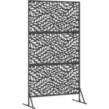 Metalni Panel za Ograde Crna Čelik Prekriven Prahom Veliki | shoptok.hr