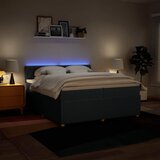  Krevet s oprugama i madracem plavi 200 x 200 cm od tkanine | shoptok.hr