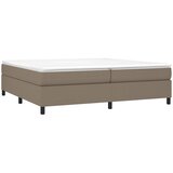  Krevet s oprugama i madracem smeđesivi 200x200 cm od tkanine | shoptok.hr