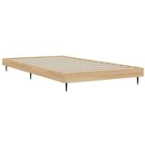 vidaXL Posteljni okvir sonoma hrast 90x200 cm inženirski les | Shoptok.si
