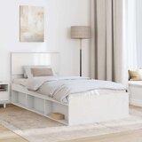  Konstrukcija postelje Bela 100 x 200 cm Konstruiran les, (5000104345) | Shoptok.si
