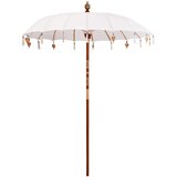  Balijski suncobran s postoljem Kružni 190 x 190 x 295 cm - s smeđom bazom Ø 180-190 cm | shoptok.hr