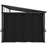  Sjenica sa zastorom 405 x 294 x 244 cm antracit | shoptok.hr