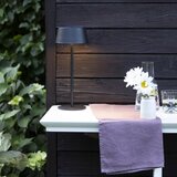  LED prigu&amp;scaron;iva dodirna solarna lampa LED/3W/5V USB 1800 mAh IP44 crna Slike