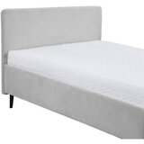 MID.YOU OBLAZINJENA POSTELJA 140 cm x 200 cm , tekstil, leseni material svetlo siva | Shoptok.si
