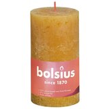 Bolsius rustične debele svijeće Shine 4 kom 130 x 68 mm žuta boja saća | shoptok.hr
