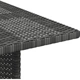  Vrtni blagovaonski stol sivi 110 x 70 x 65 cm od poliratana | shoptok.hr