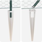 vidaXL Šesterokutna ograda Zelena 0,8x25 m Čelik | shoptok.hr