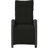  3-dijelni bistro set s jastucima crni od poliratana - Crna 1 | shoptok.hr
