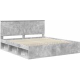  Krevetna konstrukcija Beton 180 x 200 cm Čvrsto borovo drvo | shoptok.hr