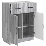  Kreveta Siva sonoma 66 x 34,5 x 87 cm Konstruirano drvo Slike