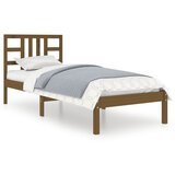 Furnova Posteljni okvir medeno rjav iz trdnega lesa 100x200 cm, (21944294) | Shoptok.si