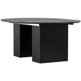 Venture Home Matilda rastezljivi okrugli blagovaonski stol ⌀130 cm, crni | shoptok.hr