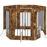  Vrata za pse z stojali 6 pcs Dimljen hrast 60 x 80 cm, (5000232744) | Shoptok.si