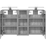  Komplet omaric za kopalnico z LED lučmi 3 pcs 80 x 10,5 x 50 cm, (5000246190) | Shoptok.si