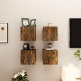 vidaXL Zidni TV ormarići 4 kom boja dimljenog hrasta 30,5 x 30 x 30 cm Cijene