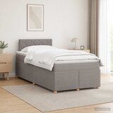  Boxspring krevet s madracem Sivosmeđa 120 x 190 cm Tkanina | shoptok.hr