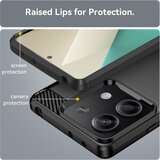Techsuit Carbon Silicone maska za Xiaomi Redmi Note 13 5G– crna | shoptok.hr